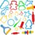 Tool Kit for Kids – Party Pack w/Animal Shapes – Includes 24 Colorful Cutters, Molds, & Accessories for Air Dry Clay & Dough