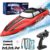 ALPHAREV RC Boat – R208 20+ MPH Fast Remote Control Boat for Pool & Lake, 2.4GHz RC Boats for Adults & Kids with Rechargeable Battery, LED Light, Self-Righting, Christmas Birthday Gifts for Boys