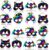 Max Fun 36PCS Halloween Rainbow Scratch Mask, Art Craft Kit for Kids Birthday Cosplay Classroom Decoration, Magic Scratch Paper Halloween Party Favor Supplies Bat Witch Pumpkin Zombie Pirate Skull