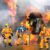 8 Pieces Firefighter Action Figures Fireman Figurines Toys with Tools for Party Decoration People Figures Playset for Kids & Toddlers