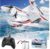 RC Airplane, 3CH RC Plane Ready to Fly, 2.4GHz Remote Control Airplane with 6-axis Gyro RTF Amphibious Tri-Phibian Aircraft for Beginners Boys Kids Adults