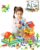 Building Blocks Construction Toy Set 500Pcs Interlocking Plastic STEM Building Toys for Kids Age 4-8,Creativity Preschool Toy for Brain Development & Hands-On Ability Improvement Toy for Boys & Girls