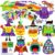 Winlyn 32 Sets Halloween Crafts Kits DIY Halloween Ornaments Decorations Art Sets Pumpkin Monster Jack-o’-Lantern Stickers Arts Crafts Supplies Kit Googly Eyes for Kids Party Home Classroom Activities