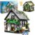 Flower House Building Set, with LED Lights Warmth Garden House Building Blocks Set Gift for Kids Children Boys Girls Age 6 to12 Greenhouse Model Educational Toys 625 Pcs