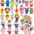 24 Pcs Finger Puppets Set,Soft Plush Finger Puppet Toys for Kids,Storytime Learning Aid,Mini Plush Figures Toy Assortment for Toddlers,Party,Playtime,School