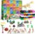 Advent Calendar 2024 Kids, Include 24 Modeling Tools and 36 Air Dry Clay, Create a Dinosaur Park, Play Color Dough Tools Accessories，Playdough Art Crafts Gift with Dino Skeleton for Kids Boys Girls