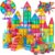 Jasonwell 100pcs Magnetic Tiles Building Blocks Set for Boys Girls Preschool Educational Magnet Construction Kit Stacking STEM Toys Christmas Birthday Gift for Kids Toddler 3 4 5 6 7 8 9 10 + Year Old