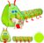 Kiddey Caterpillar Kids Play Tunnel and Tent | 2 Pc. Crawl Through Baby Ball Pit Pop up for Toddler, and Babies, Indoor & Outdoor Jungle Gym Party Gift | Crawling Tunnels & Tents for Toddlers