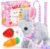 Tagitary Plush Bunny Toy for Kids,Interactive Realistic Bunny with Sounds,Walking,Ears Wiggling,Twitch Mouth and Nose,Hopping Rabbit Toys Easter Christmas Birthday Gift for Toddlers