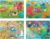 Chuckle & Roar – 4 Pack Tray Puzzles – Farm, Dinosaurs, Jungle, and Zoo – Larger Pieces Designed for Preschool Hands – 12 & 24 PC Tray Puzzles