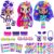 DECORA GIRLZ 5″ Dolls -3 Pack A – Decora, London and Celestia | Fashion Dolls for Ages 4 and Up | Surprise Birthday Gift for Children | Set of Doll Clothes, Stickers, Dolls & Accessories