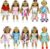 20 pcs 18 inch Doll Clothes and Accessories for American 18 inch Girl Doll Clothes Gift Including 10 Complete Sets of Clothing