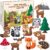 CiyvoLyeen Woodland Animals Craft Kit Kids DIY Crafting and Sewing Set Woodland Animals Felt Plushie for Girls and Boys Educational Beginners Sewing Set Sewing Kits for Kids Age 8 9 10 11 12