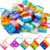 JOYIN Square Pop Fidget Keychain Mini Fidget Toys Bulk 30 Pack Party Favors for Kids 4-8,8-12 Years Kids, Goodie Bag Stuffers Fidgets for Classroom Prizes Sensory Fidget Toy Packs