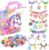 Girls Charm Bracelet Making Kit – Unicorn Jewelry Supplies Make Set DIY Art Craft Set Charm Bracelets Kits Creative Birthday Gifts for Kids Age 6 7 8 9 10 11 12 Year Old Girl Little Children Girl Toys