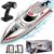 Remote Control Boat RC Boat for Pool & Lakes with Capsize Recovery 3 Speeds Cruise Control 30+ KPH Racing Boats 2 Batteries 60Min Pool Toys for Kids & Adults and Ideal Gifts for Kids