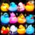 JOYIN 12 Pcs Glow Halloween Ducks Bath Toys, LED Halloween Rubber Duckies for Kids Gift, Glow in The Dark Party Favors, Light Up Ducky Bulk Trick or Treats Classroom Prizes Decorations