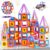 MAGBLOCK Magnetic Building Toys Set 120 Pcs Gift for 3 Year Old Boys and Girls, Magnet Learning Toys for Toddler Games with Wheels Building Blocks for Kids