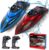 RC Boat for Kids 2 Pack Remote Control Boats Night Glowing Toy Waterproof with Rechargable Battery Boat for Pools Lakes Play Gifts Boys Girls Adults