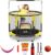 Toddler Trampoline for Kids Ages 3-8 – 5ft Kids Trampoline with Net, Basketball Hoop, Gymnastic Bar, Boxing Bag, Hammock – Indoor Trampoline for Kids, Toddler Trampoline Outdoor, Garden