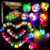 Wakestar – 24 Pack LED Light Up Bumpy Rings Party Favors For Kids Prizes Box Toys For Birthday Classroom Rewards Treasure Box Prizes Toys Glow Party Supplies