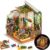 Rolife DIY Miniature House Kit Miller’s Garden, Tiny House Kit for Adults to Build, Mini House Making Kit with Furnitures, Halloween/Christmas Decorations/Gifts for Family Friends (Miller’s Garden)