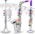 Set of 3 Kids Musical Instruments Toy Clarinet, Toy Saxophone and Toy Trumpet, 3 Wind and Brass Musical Instruments Combo with Over 10 Color Keys Coded Teaching Songs for Toddlers