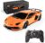 BEZGAR Remote Control Car Licensed RC Car, 1:24 Lambo Toy Car for Kids, Lambo Aventador SVJ Remote Control Model Car Electric Sport Racing Hobby Car for 3 4 5 Year Old Boy Birthday Gift (Orange)