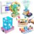 Poraxy 4 in 1 STEM Kits for Kids Ages 5-7 8-10-12, 3D Wooden Puzzles, Science Project Model Craft Building Kits, STEM Toys for Ages 8-13, Birthday Gifts for Girls 6 7 8 9 10 11 12 Year Old