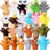 Shappy 24 Pieces Kids Hand Puppet Plush Zoo Animal Hand Puppets Toddler Animal Puppet Soft Plush Toys Plush Puppets Pretend Toys Educational Toys for Telling Story Teaching Role Play, 24 Styles