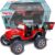 Nature Bound RC Truck Jeep Rubicon, 1:22 Scale Remote Control Car with Handset Controller for Off-Road, High Speed, Fast Hobby Action for Kids and Adults, 2.4Ghz, Red, Ages 4+