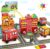 Magnetic Tiles Road Set with Fire Truck and Magnetic Crane, Creative Construction Toys for Kids Ages 3-12, Boys & Girls, Fire Rescue Station and Engineering Themed Magnetic Building Blocks