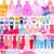 46 Pcs Doll Clothes and Accessories Kit, Including 2 Princess Gowns 4 Fashion Dresses 2 Tops 2 Pants 2 Bikini Swimsuits 10 Shoes 10 Hangers 15 Jewelry Accessories for 11″-12″ Dolls