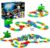 USA Toyz Glow Trax Race Tracks and LED Toy Cars – 360pk Glow in The Dark Flexible Rainbow Race Track Set STEM Building Toys for Boys and Girls with Large Roundabout Ramp and 2 LED Toy Cars