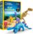 NATIONAL GEOGRAPHIC Clay Dinosaur Arts & Crafts Kit – Dinosaur Air Dry Clay for Kids Craft Kit with 5 Clay Colors, 5 Dino Skeletons, Sculpting Tool & Googly Eyes, Dinosaur Activity