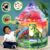 W&O Dinosaur Discovery Kids Tent with Roar Button, Dinosaur Toys and LED Lights – Epic Pop Up Tent for Boys & Girls – Perfect for Indoor & Outdoor Adventures