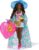 Barbie Extra Fly Doll with Beach-Themed Travel Clothes & Accessories, Tropical Coverup with Oversized Hat & Bag