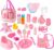 fash n kolor Doll Feeding Set | Set Includes Baby Doll Accessory’s, Doll Diapers, Diaper Bag, Magic Bottles, Potty and Bath Toys | 26 Changing and Other Accessories for 3+ Years Kids