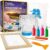 National Geographic Kids Screen Printing Kit – Arts and Crafts Silk Screen Printing Kit with Fabric Paint, Frame, Stencils & Squeegee Plus Drawstring Bag & More, Screen Print, Silkscreening Kit