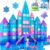 Frozen Toys for Girls Magnetic Tiles 102pcs with 2 Stairs 2 Dolls Princess Castle Building Toys Girls Toys Age 4-5 6-8 Magnetic Blocks Birthday Xmas Gifts for Girls Toys for 3 4 5 6 7 8+ Year Old