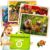 QUOKKA 4SET Puzzles for Kids Ages 4-6 – 24 Pcs Wooden Toddler Realistic Montessori Puzzles Ages 3-5 – Wild Animals Africa Ocean Farm Learning Games for Boys and Girls 4-8 Year Olds