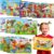 Puzzles for Kids Ages 4-8, 14 Pack Wooden Jigsaw Puzzles 30 Pieces Preschool Educational Learning Toys Set for Toddler Boys and Girls Stocking Stuffers